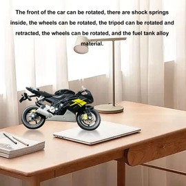 Material de Aleación Modelo de Juguete de Motocicleta 1:18, Juguete Educativo para Coordinación Mano-ojo, Decoraciones de Simulación