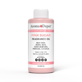 Aroma Depot Pink Sugar 1 oz. Perfume I Skin Oil I Our Interpretation, Premium Quality I Uncut I Fragrance Oil I Scented Oil I Add Aroma to your DIY Projects I Skin Safe
