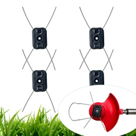 Lawn Mower Dedicated Wire Cutter, Rope for Lawn Mowers, Wire Cutter, Insert Type, Set of 4, Hole Diameter 0.2 inches (5.5 mm), Lawn Mower, Replacement Blades, Nylon Cord Replacement, Stones, Fences,