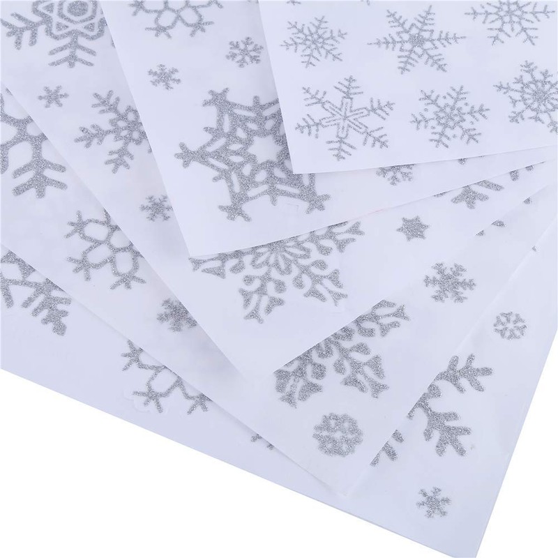 Christmas Electrostatic Stickers, Wall Stickers, Window Stickers, Snow Stickers