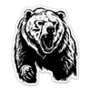 Bear Grizzly Brown Angry Vinyl Sticker - Car Phone - 3"