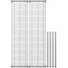 PRO&Family 14" x 54" NSF Chrome 2 Wire Shelf Kit