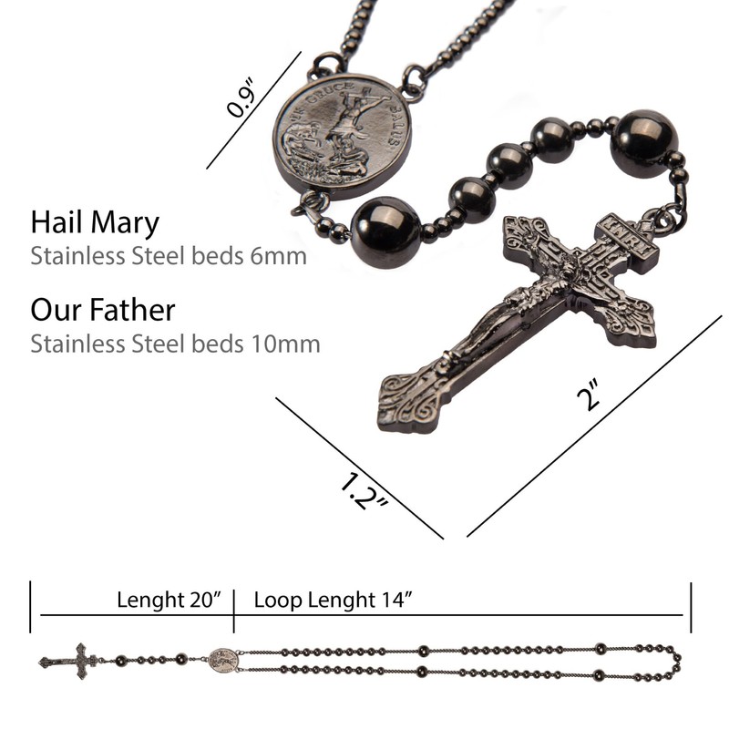 Sinai Rosaries Gun Metal World War I Seven Sorrow Original