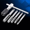Akozon Tap Wrench Set, 6 Piece Metric Tap Taper Set