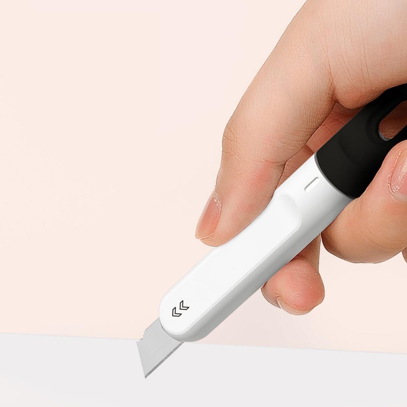 3 PCS Small Box Cutter, Small Utility Knife, Mini Pink