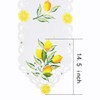 Simhomsen Embroidered Lemon Table Runners, Table Decors for Spring and