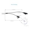 Klykon VX-261 Earpiece Headset with Ptt Mic for Motorola Yaesu
