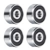 sourcing map 1601-2RS Deep Groove Ball Bearing, 4pcs 5mm x