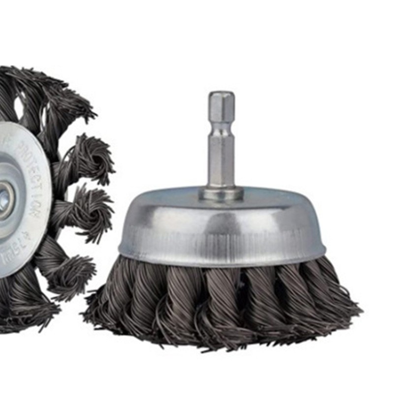 Drill Wire Brush Set Deburring Rust Removal Cleaning Polishing Twisted