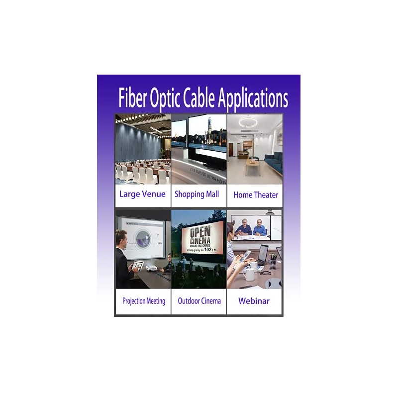 Cable HDMI 4K de 10 pies, cable HDMI de fibra