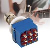 9-Pin 3PDT Guitar Effects Pedal Box Stomp,Foot Pedal Switch Stompbox,True