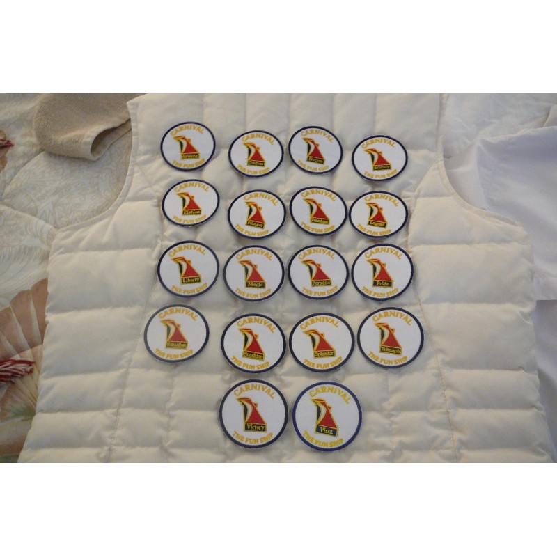 CARNIVAL CRUISE LINES VENEZIA FUNNEL HAT PIN AND PATCH