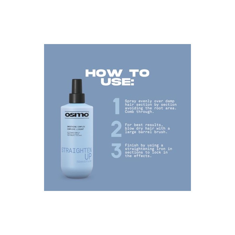 Osmo Straighten Up Keratin Smoothing Complex | Protection against Thermal