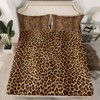 Homemissing Leopard Bed Sheet Set Single Size, Cheetah Print Bedding