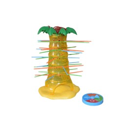 JAMERPD Crazy Monkeys, Children's Games, Board Games, Tumblin' Monkeys, Crazy Monkeys with Roulette, Board Games Children Aged 3+, 2-4 Players, Gift for Children, Interactive Toy