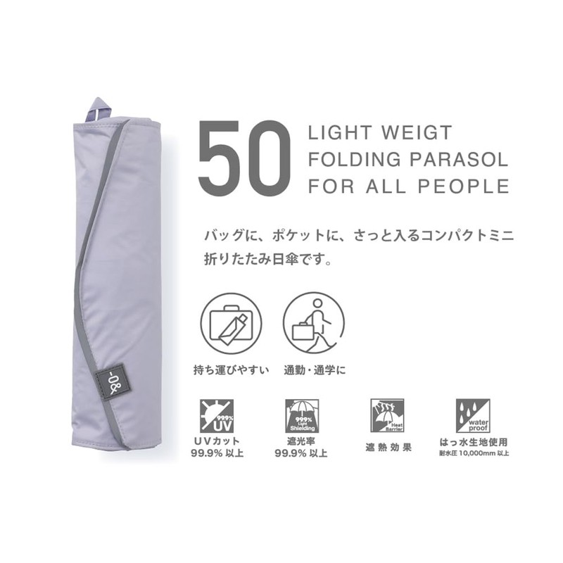 Ogawa 52323 Folding Umbrella, Lightweight and Compact, Women's, UV Protection