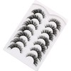 Poolunch False Eyelashes Cat Eye Lashes 8D Volume Wispy Natural
