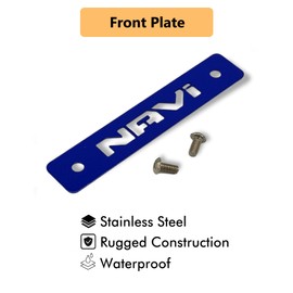 Movitec Accessories Motorcycle Front Plate for Honda Navi (Dark Blue)