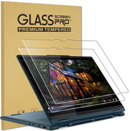 KEANBOLL 2-Pack Designed for Lenovo Yoga 7i 2-in-1 14" & Lenovo Yoga 7 14 2-in-1 Touchscreen Laptop Tempered Glass Screen Protector (14 inch), 9H Hardness Scratch Resistant