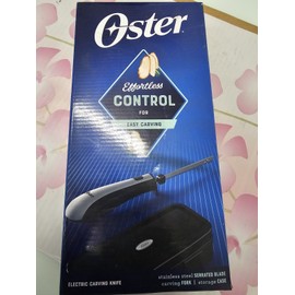 Oster ✨️ Oster Electric Knife With Case - Cut Turkey Chicken Meat (Black/Grey)