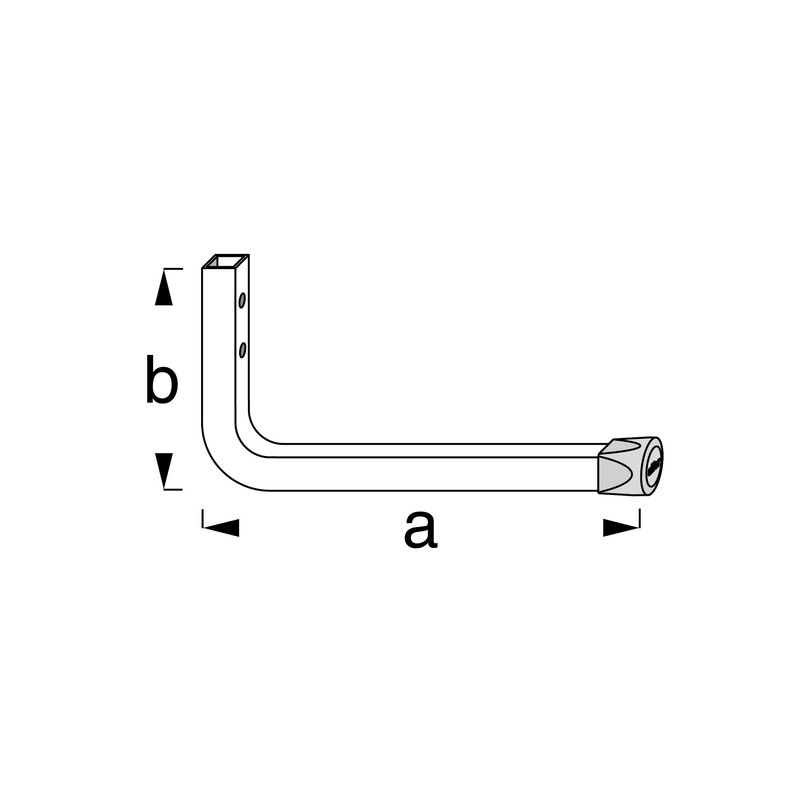 Gedotec Wall Bracket Wall Hooks for Screwing Galvanised Steel |
