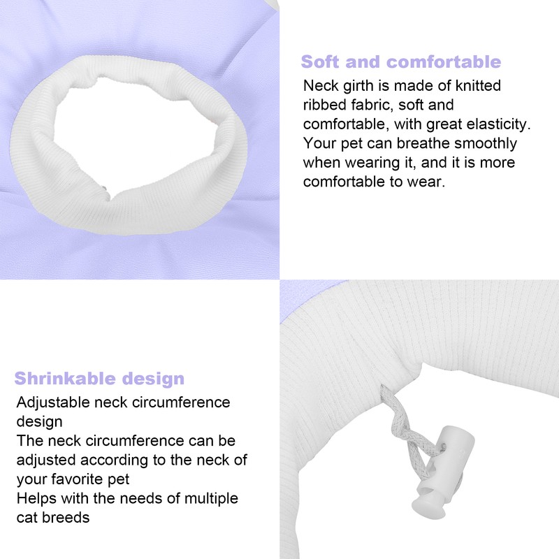 Flower Shaped Pet Recovery Elizabeth Collar Waterproof Cat AntiLicking Collar