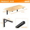 Heavy Duty Wall Mounted Folding Workbench, Collapsible Wall Table