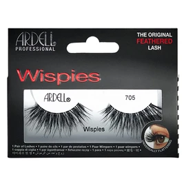 Ardell Wispies False Lashes 705 - Full Volume False Eyelashes, Long & Fluffy Lashes for Natural Look, 1 Pair