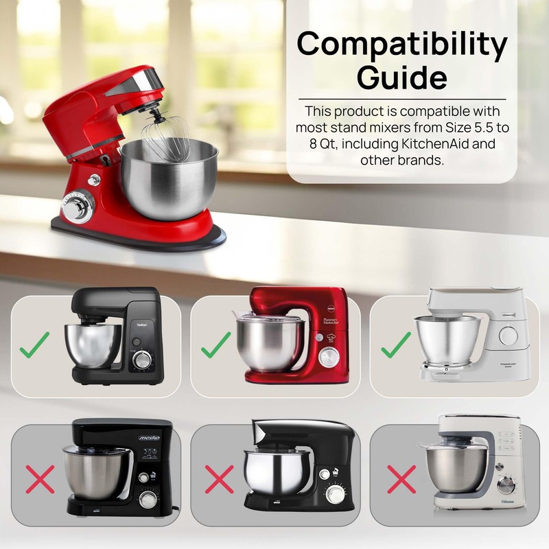 Ibyx Elegant Sliding Tray - Compatible with 5.5 Qt KitchenAid
