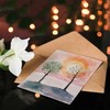 Artery8 Greeting Card Two Summer Trees in Pink Orange Sunset
