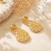 ZENCHEER Teardrop Clip On Earrings for Women, Chunky Statement Geometric