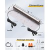 6 Pack 7 Inch Retaining Wall Lights, 2.5W Hardscape Step