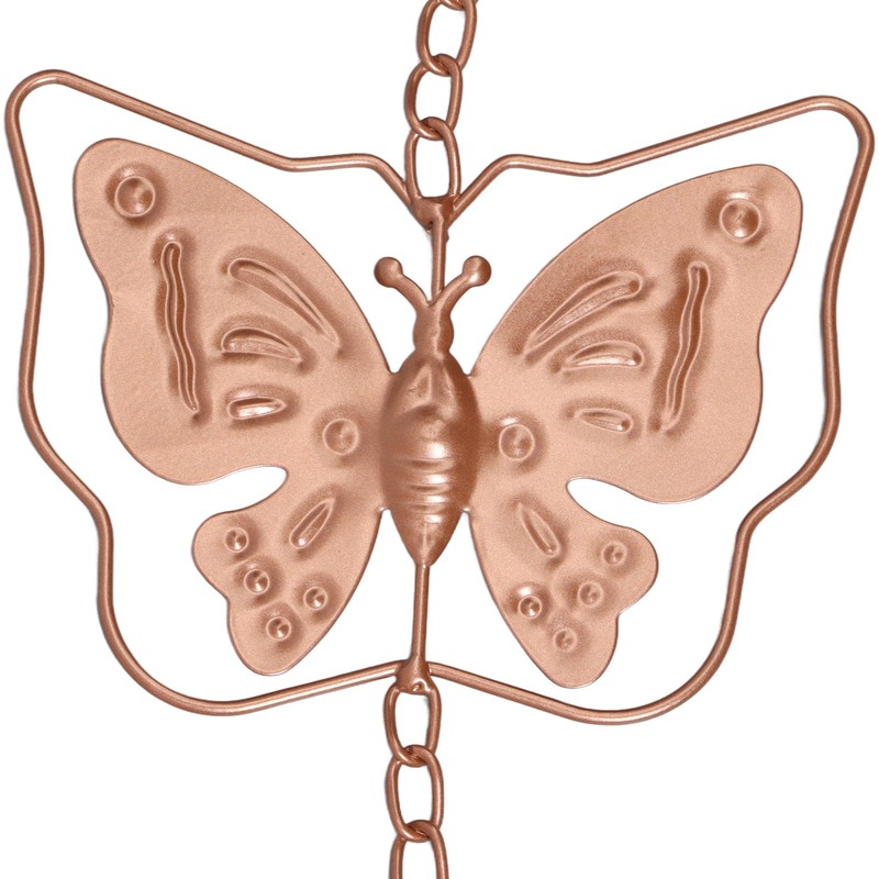 Butterfly Rain Chain Metal Outdoor Decorative Downspout Hanging Drainage Rain