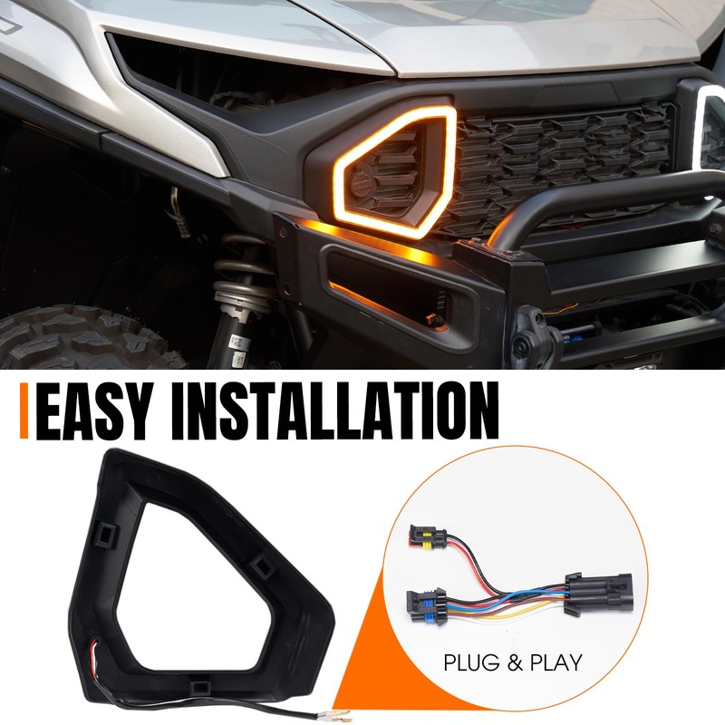 HAKA TOUGH Front Accent Light for 2024 Polaris Ranger XD