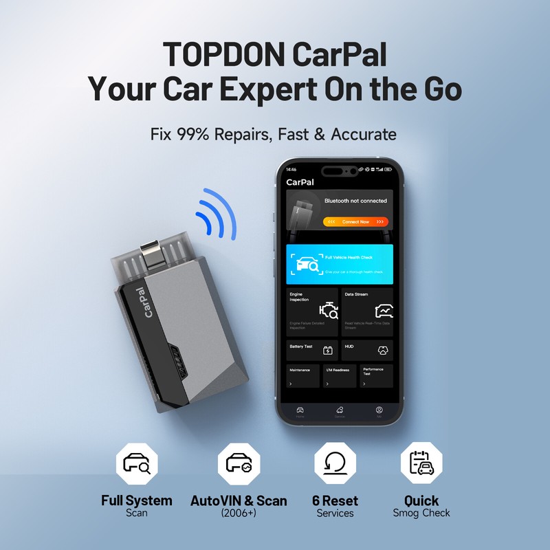 TOPDON 🔥2024 NEW ! TOPDON CarPal -E 6 Reset Car