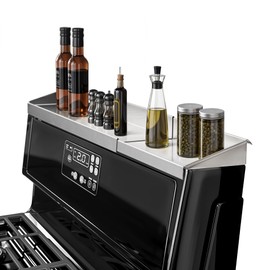 StoveShelf 30" Length Stainless Steel Top Shelf for Kitchen Stove Kitchen Shelf for Back of Stove – Over Stove Rack and Storage Organizer