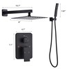 LCEVCGK Shower Faucet Set, Matte Black Rainfall Shower System Complete