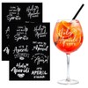 WUSJCOF 14 Stück Rub-On Sticker für Apero Spritz Gläser, Holy