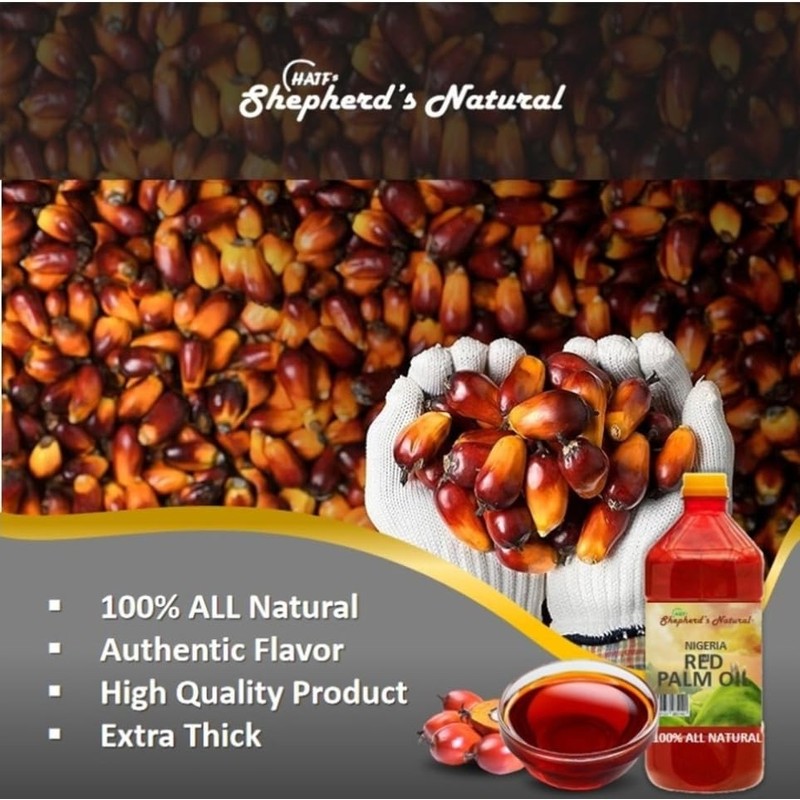 HATF's Shepherd's Natural Red Palm Oil, 16.9 fl. oz, 500ml