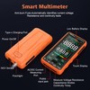 FKM Pro Digital Multimeter Tester,Compact & Rechargeable Voltmeter w/ 5″