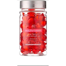 Cápsulas de Aceite para el Cabello con Argán, Macadamia y Aguacate, 40 Unidades, Tratamiento Restaurador e Hidratante, Restauración Del Cabello Dañado, Aceite Esencial, Hidratante, Nutre, Añade Brillo, Tratamiento De Mascarilla Para El Cabello, Suavizante