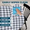Sorfey Tablecover -Fitted with Elastic, Vinyl with Flannel Back, Fits