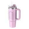 Termo Quencher Con Popote Pink Icicle Gloss 887ml Stanley