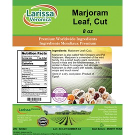 Marjoram Leaf, Cut (8 oz, ZIN: 528423)