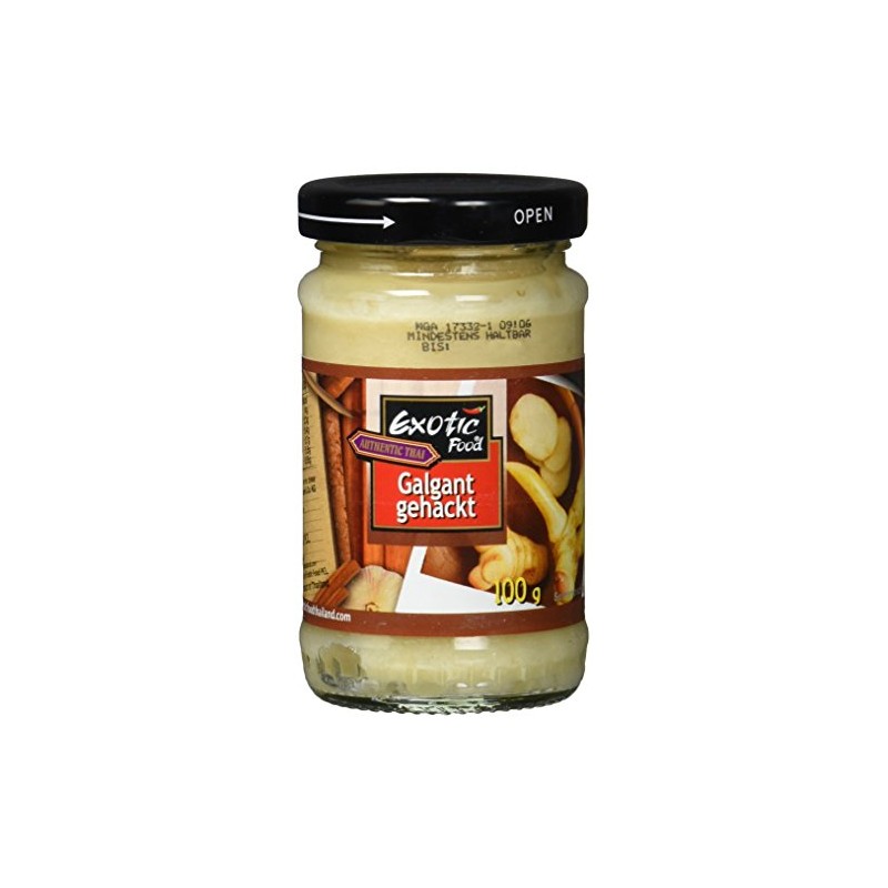 Exotic Food Galangal, Chopped in Soybean Oil, Pack of 3