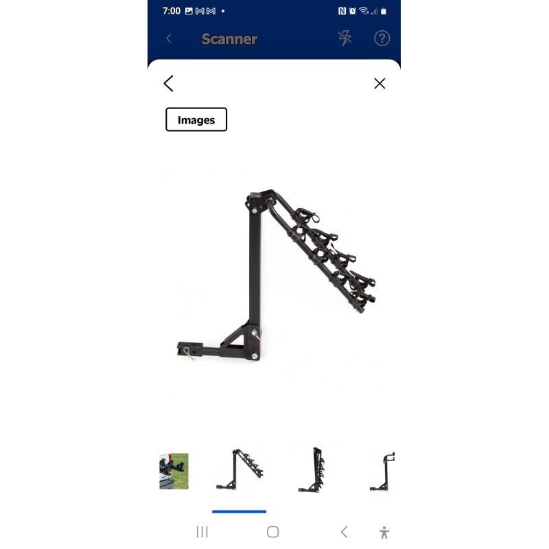 Hyper Tough Hitch Mount Folding 4 Bike Carrier NEW