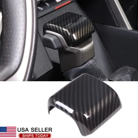 momocar Carbon fiber look Car Gear Shift Knob Cover Trim Fit For Toyot-a Tundra 2022-23