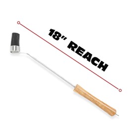 BBQ-AID Basting Brush - For Marinating, Glazing, Seasoning - Bbq Silicone Brush Cooking, Baster for Cooking Brush - Premium Wood Handle, Stainless Steel Core and Silicone Bristles for Easy Cleaning