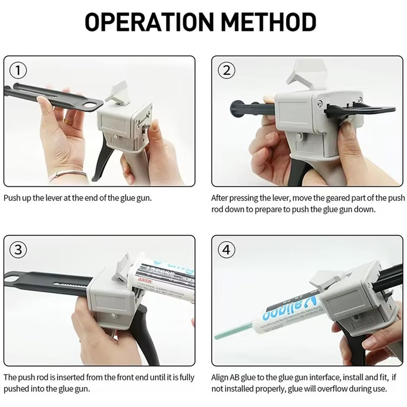 AB glue gun 50ml two-component glue gun 2:1/1:1 glue gun