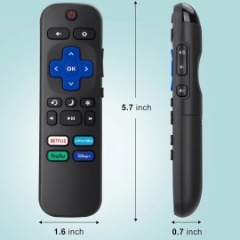 mywebstart 2pack Remote Control Replacement for All Roku TV,TCL/Hisense